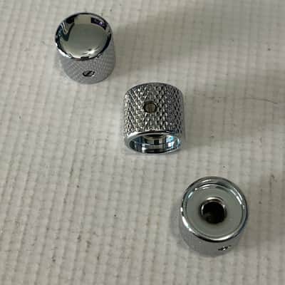 3 - 2000's Jackson Dinky Factory Chrome Dome Knobs Set Screw image 3