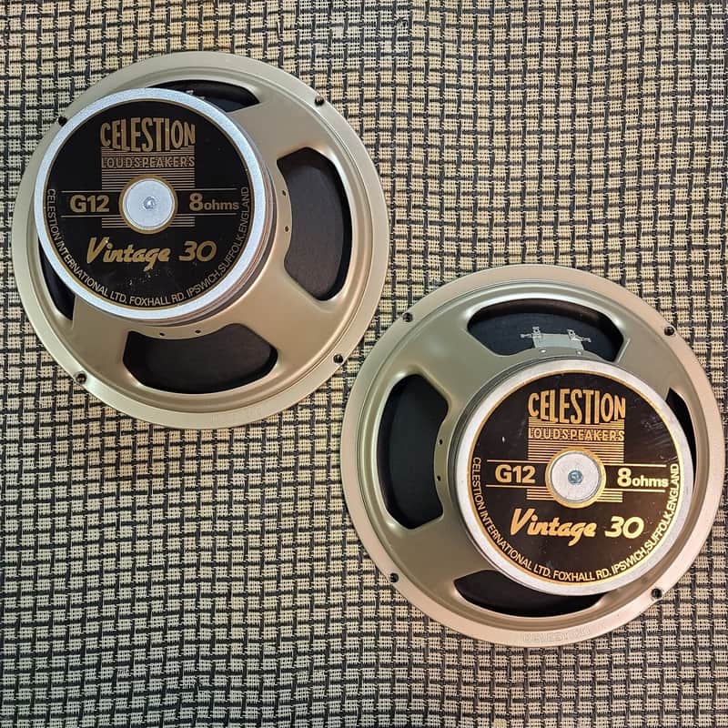 Celestion Vintage 30 T3903 444 Cone 8 ohm Speakers Pair (2 Speakers) 2006 image 1