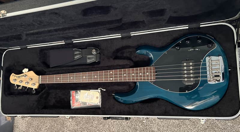 Ernie Ball Music Man Stingray 5 H 2009 - Translucent Teal image 1