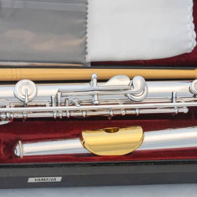 Yamaha YFL-581H (now 687H) Professional Flute All Silver Open-hole *Made in Japan *Cleaned & Serviced image 10