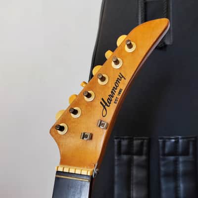 Taiwan made1970s Harmony 1401 Sunburst color electric guitar tremolo bridge p90 single coil image 10