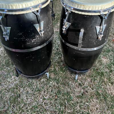 Latin Percussion Conga Drums 1980? - Black on White image 2