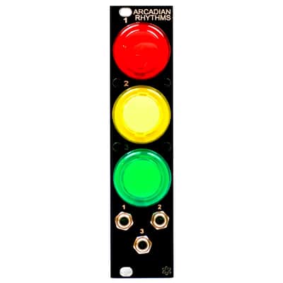 Synthrotek Arcadian Rhythms DIY Kit, Stoplight - Arcade Style Manual Gate Eurorack Kit image 2