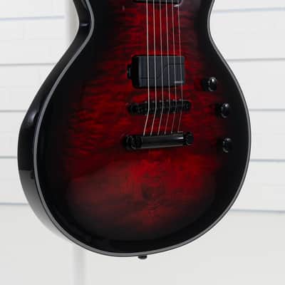 ESP E-II Eclipse Electric Guitar, Ebony Fingerboard, See Thru Black Cherry Sunburst image 16