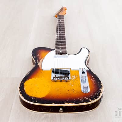 2023 Fender Custom Shop Limited Edition ‘59 Telecaster Custom Super Heavy Relic Sunburst image 12