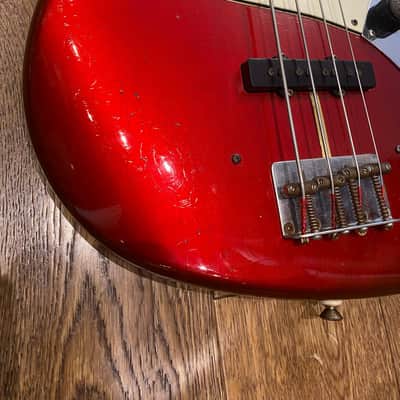 FENDER 62 Jazz Bass Relic Custom Shop 2012 Candy Apple Red image 3