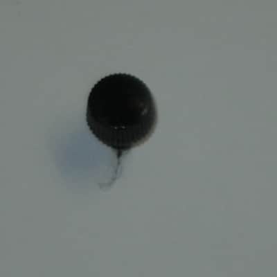 ONE used genuine Boss thumb screw (black hard plastic head) 1990s -2010s - HEAD: Black hard plastic- Top Side has light surface cloudiness, outer sides are ribbed - have some tiny nicks /  threaded shaft is silver color metal (but has discoloration) image 21