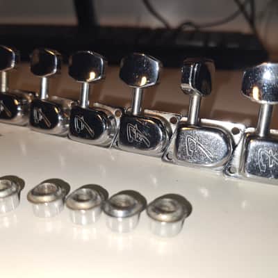 Vintage Fender F Tuners Set 1970s - Nickel image 8