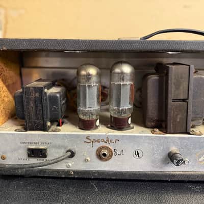 Silvertone Model 1484 Twin Twelve 60-Watt Guitar Head 1960s - Gray image 5