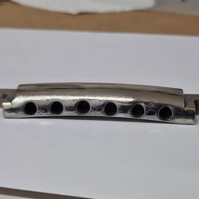 Gibson Vintage 1950's Nickel Stop Tailpiece 1956 1957 1958 1960 Les Paul ES image 13