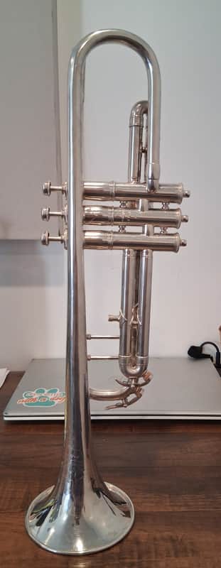 1921 Emil K. Blessing Trumpet - Silver image 1