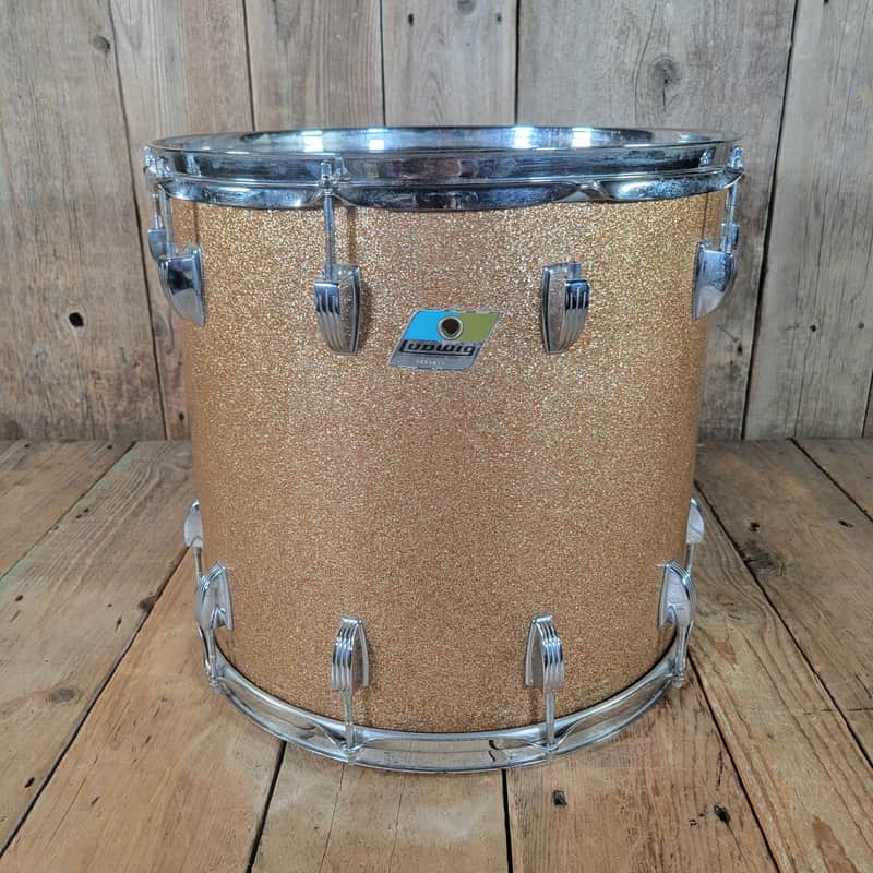 Ludwig Pro Beat Rack Tom 14" x 15" 1976 - Champagne Sparkle image 1