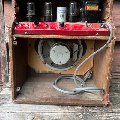 Aragon 5 Watt Tube Amp 1950s, Serviced, recapped and grounded power cord image 4