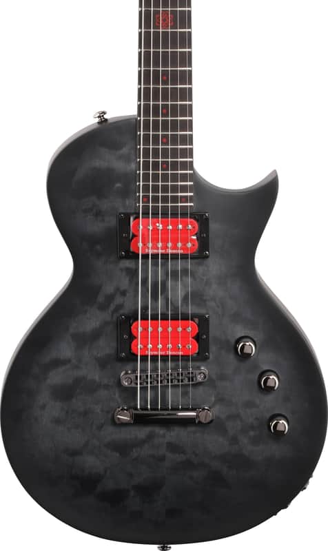 ESP LTD BB-600 Ben Burnley Signature Baritone Electric Guitar, Ebony Fingerboard, See Thru Black Sunburst Satin image 1