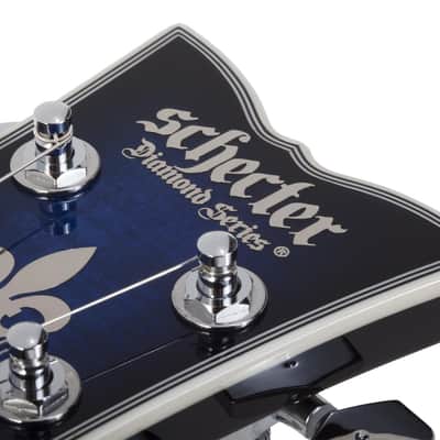 Schecter Solo-II Supreme See-Thru Blue Burst image 14