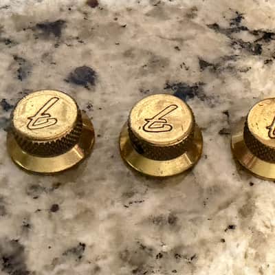 Fender The Strat Knobs Set 80s - Gold image 1