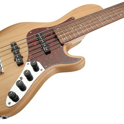 Sadowsky MetroLine 24-Fret Singlecut Vintage Bass 5 String, Red Alder Body, Natural Transparent Satin image 4