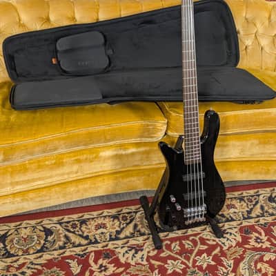 Warwick Rockbass Streamer LX LH 5 String 2022 - Solid Black High Polish image 1