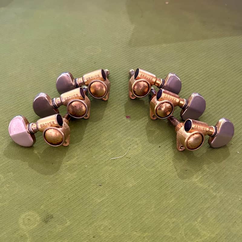 1970s Grover 1970s Original USA Rotomatic Tuners 12:1 – Gold Gold