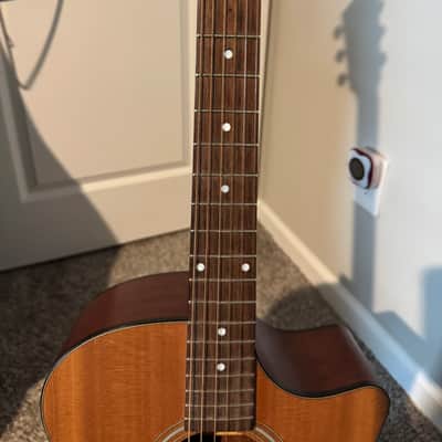 Eastman AC122CE Sapele/Sitka Spruce Grand Auditorium Cutaway with Electronics 2010s - Natural image 5