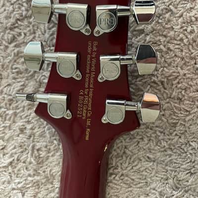 PRS SE Santana Signature 2001 MIK HH Scarlet Red Carlos Paul Reed Smith Guitar image 7