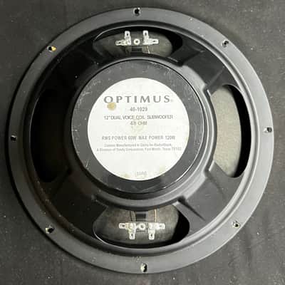 Optimus 12" Speaker 40-1029 60 Watts 4.7 Ohms image 2