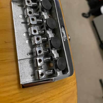Fender Precision Bass Plus 89 - 93 - Black bridge fine adj thumb screws image 2