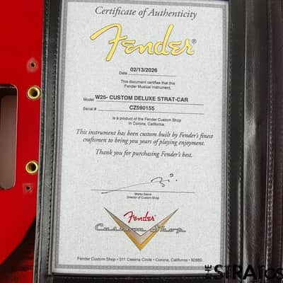 Fender Custom Shop W25 Custom Deluxe Strat NECK & LOCKING TUNERS AAA Rosewood image 8