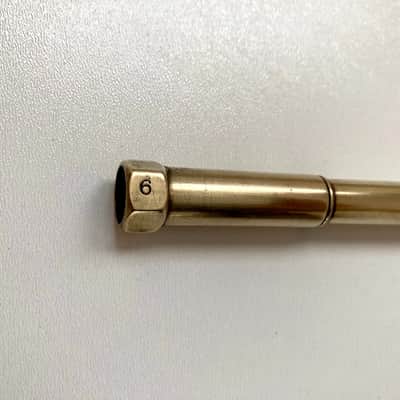 Genuine Bach Stradivarius Bb 180 Leadpipe, #6 NY New York, Raw Brass - Rare Bild 2