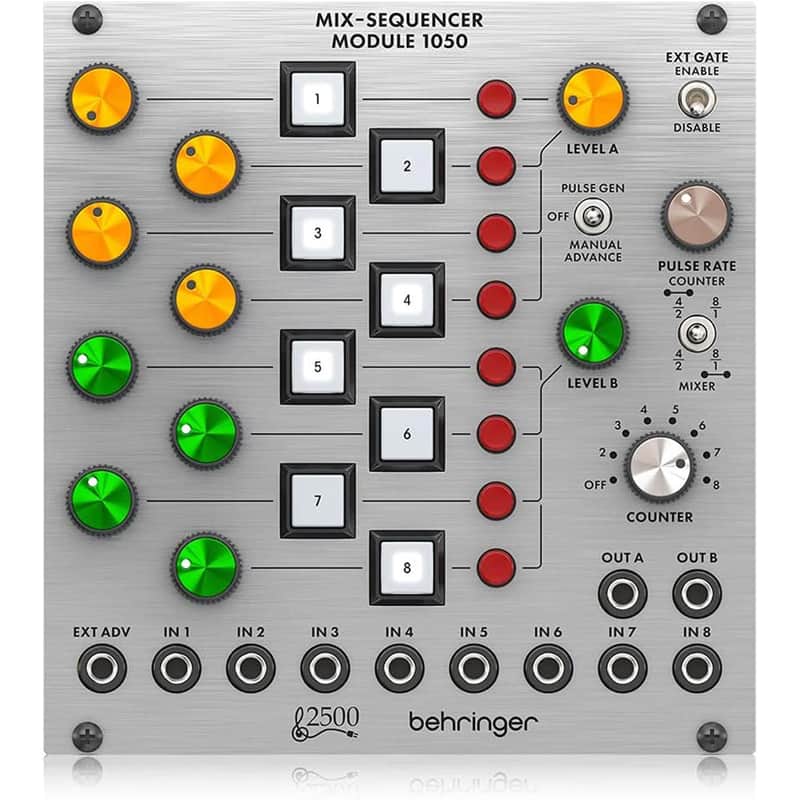 Behringer Legendary 2500 Series 1050 8-Channel Mixer/Sequencer Module for Eurorack image 1