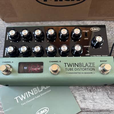 T-Rex Twin Blaze Tube Distortion 2025 - Present - Green Handmade In Denmark Twinblaze image 2
