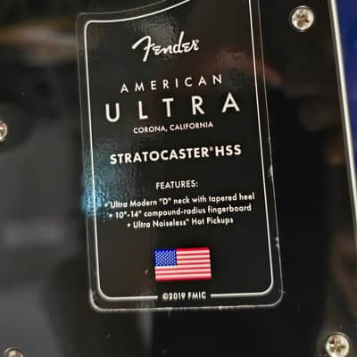 Fender American Ultra Stratocaster HSS Plus Top 2021 - Denim Burst image 7