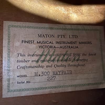 Jacobacci Customised Maton Mayfair 1950's image 21
