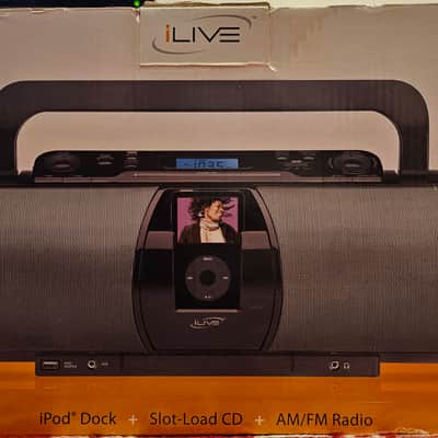 iLIVE iLIVE iB7 iPod Dock & CD Player Boombox Speaker in New Original Packaging image 1