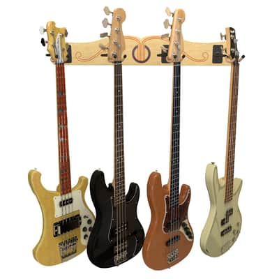 4 Guitar Wall Rack for Acoustics & Electrics - The Pro-File™ | Wall Mounted Multi Hanger | Made in U.S.A. image 6