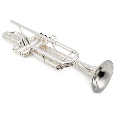 Schagerl JM1-S James Morrison Professional Bb Trumpet in Silver Plate SN 10711 image 5