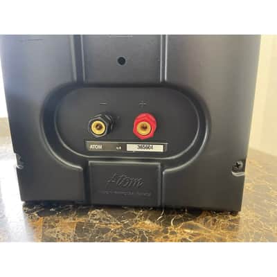 Paradigm Atom V.4 Black Bookshelf Speakers Pair. New Woofer Surrounds. Tested! Paradigm Atom V.4 Black Bookshelf Speakers Pair. New Woofer Surrounds. Tested! image 5