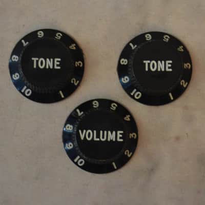 Vintage 1977 Fender Black Knobs Set image 2