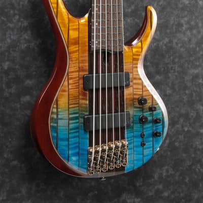 Ibanez BTB Premium 6 String Electric Bass w/Bag - Sunset Fade Low Gloss (BTB1936SFL) image 6