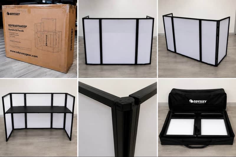 Odyssey DJBOOTHM65P Media DJ Booth 2026 - Black/White image 1