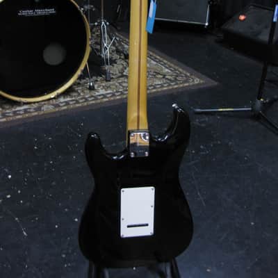 Vintage Bullet Squire Strat black with maple neck image 3