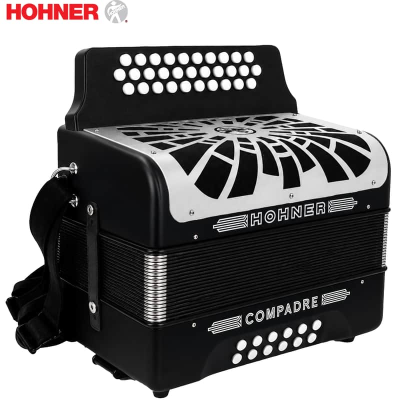 Hohner Compadre FBE (FA) Button Accordion Black image 1