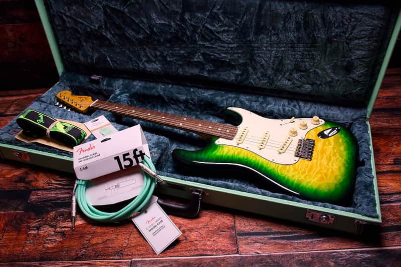 Fender Made in Japan Stratocaster ST62-QT (High Grade Quilt Maple Top) Jungle Burst-2013 image 1