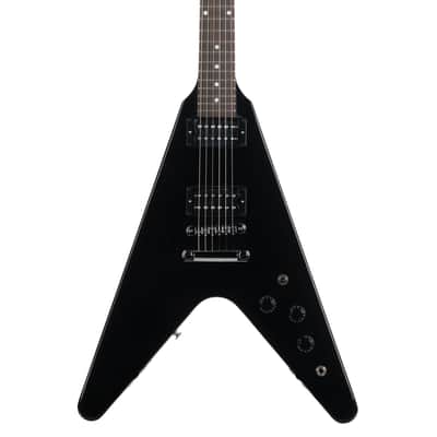 Gibson 80’s Flying V Electric Guitar - Ebony image 1