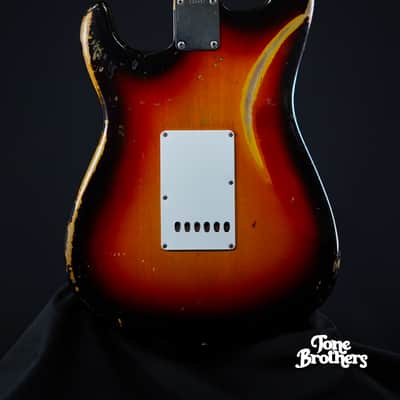 7.4LB, 1-Owner! 1963 Fender Stratocaster Sunburst image 13