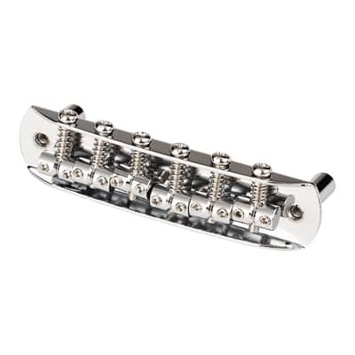 Fender Fully Adjustable Modern Style Mustang/Jaguar/Jazzmaster Bridge (Chrome) image 2