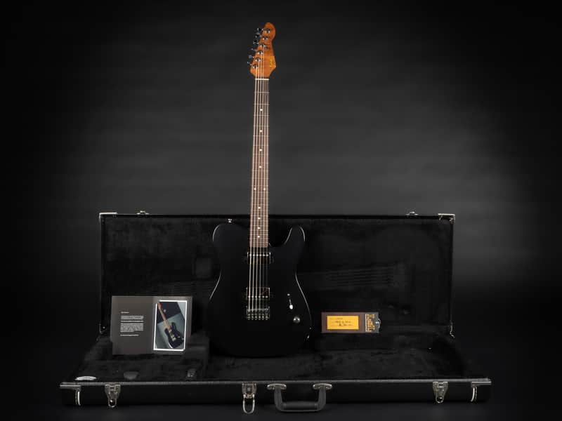 2018 LsL Instruments Baribone Adam Christianson Signature - Black Satin | USA Custom Bariton Telecaster | OHSC image 1