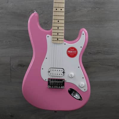 Squier Sonic Stratocaster HT Single Humbucker Guitar Flash Pink! image 1