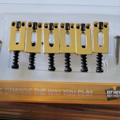 Graph Tech PG-8000-0G String Saver Gold Saddles - Gold image 2