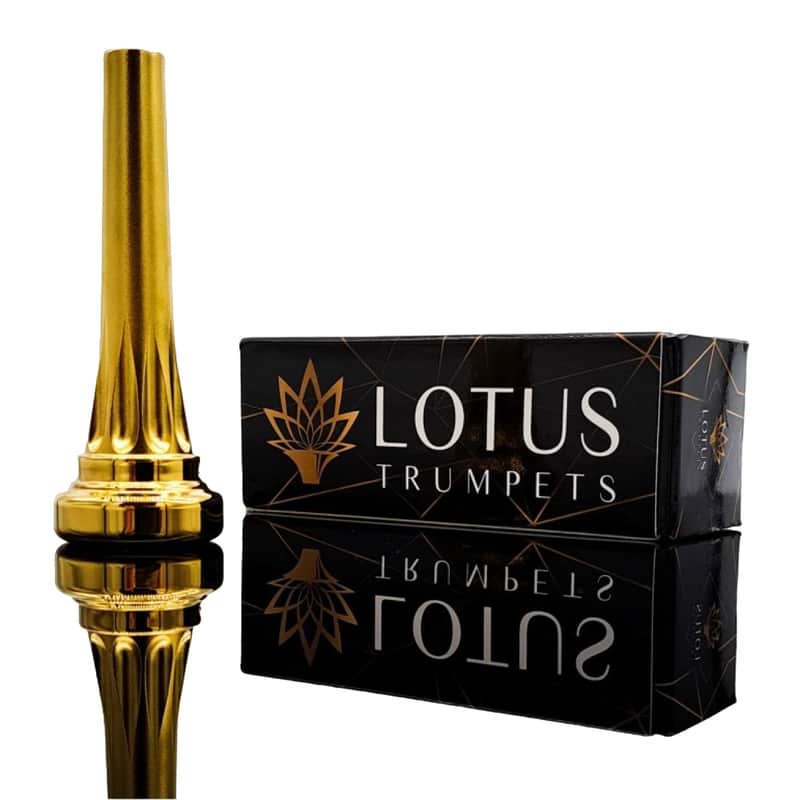 Lotus トランペット マウスピース 9XS 3rd gen Lotus 9XS Trumpet Mouthpiece Brass 3rd Generation - Gold Plated